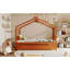 Lit simple en bois massif avec lit gigogne, bois de pin massif, conception amusante et peu encombrante