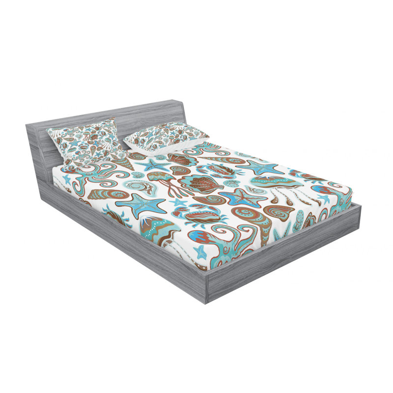 Microfiber Sheet Set, Full/Double Sheet Set with Fitted Sheet