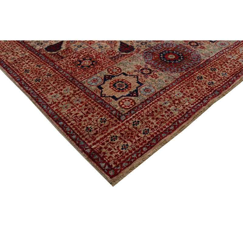 Aryana Wool Oriental Area Rug in Red