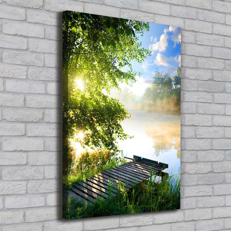 Wooden Pier - Wrapped Canvas Print