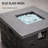 32” Black Square Slate Fireplace