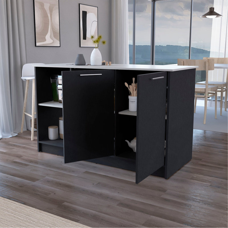 Îlot de cuisine à double porte polyvalent et élégant pour chaque cuisine