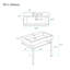 Lavabo console 36 po Carre-1319478499