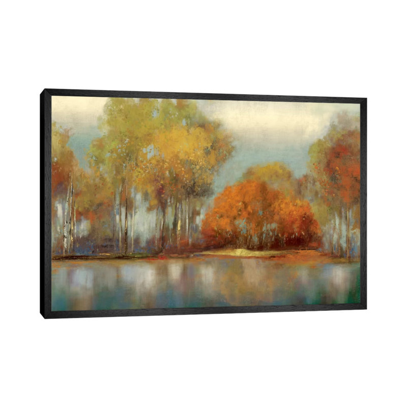 Reflections I by Allison Pearce - Painting on Canvas, Black Framed Canvas, 101.6 cm H x 66.04 cm W
