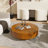 31.5" & 35" Round Solid Wood Burl Coffee Table – Unique Natural Swirl Patterns, Curved Elegant Design, Handcrafted Centerpiece-1074017559-1089056193