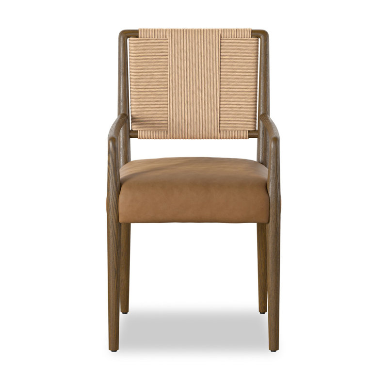 Rothler Dining Armchair-Alcala Wheat, Maestro Camel, Tan Ash