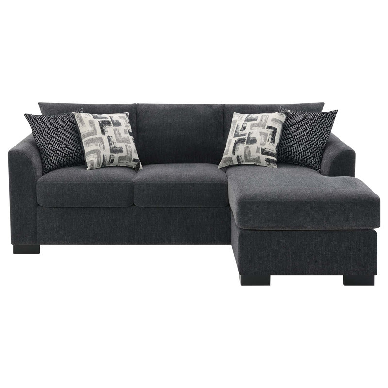 Modern Sleeper Sectional Sofa with Chaise Lounge