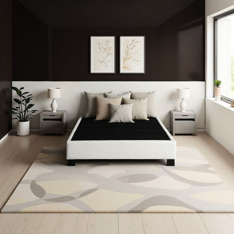 Base de lit tapissier très grand Modern