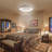 19" 7-ABS-Blade White Flush Mount Ceiling Fan Light With RGB Light, Remote Control, APP, Modern Small for Bedroom