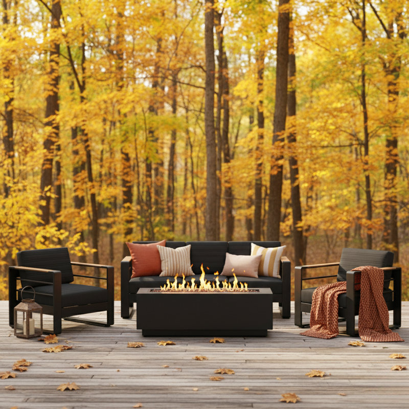 Avarae 4 Piece Sofa Seating Group with Cushions