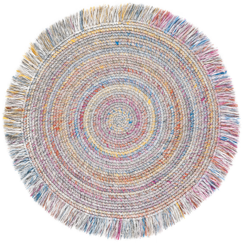 Tapis rouge / bleu Renewal 402, Rond 6 pi