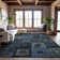 Premium Machine Washable Ducote AMF1142 Geometric Rug