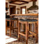 Tabouret de bar Saddle - crocodile noir