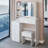 Versatile Bedside Cabinet with Advanced LED Mirror and Abundant Storage-1065452921