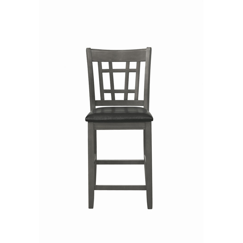 Flavio Upholstered Faux Leather Counter Stool