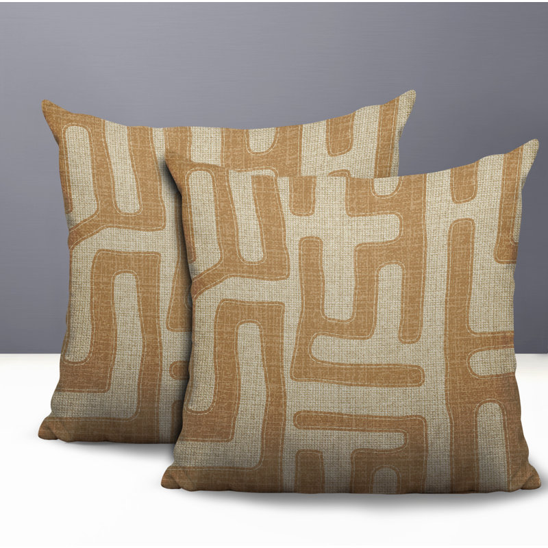 Coussin intérieur / extérieur Tiwa, Beige, 20 x 20