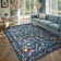 Animal Print Washable Rugs for Living Room Non Slip Floral Kids mat Unltra-Thin Soft Carpet
