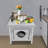 Work Table With Backsplash, Prep Table For Kitchen, Restaurant, Garage, Laundry-102046162