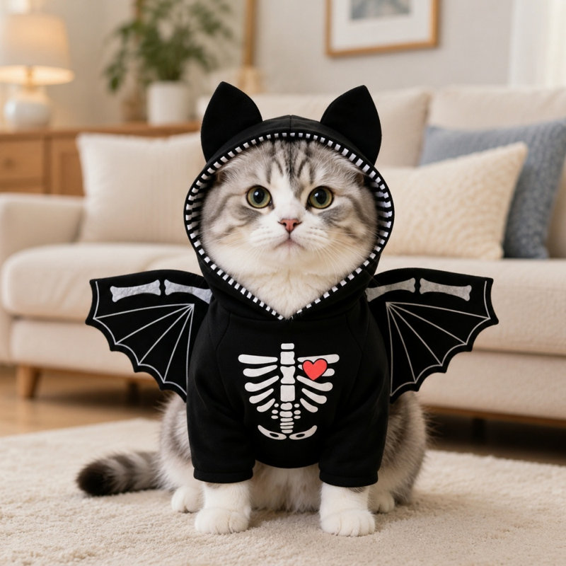 Déguisement de chien chauve-souris Halloween, H 2,36 po x l 13,78 po x P 12,6 po