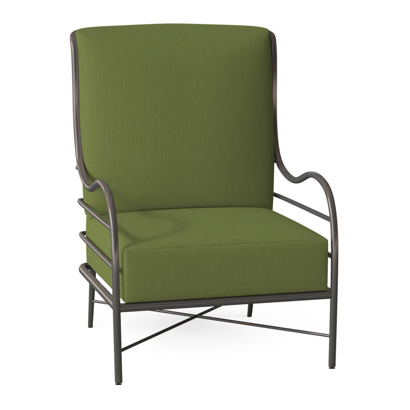 Chaise longue en aluminium Carmel - gris ardoise, Chambray Rollo, Pas de soudure