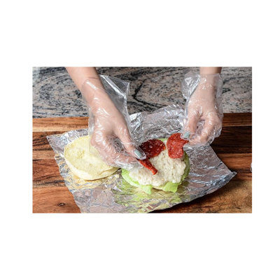 Gants en polyester jetables écologiques Ecoqualité, taille unique, sans poudre et sans latex (2500)