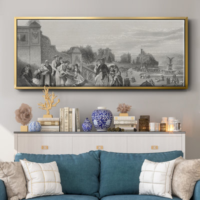 The Terrace, Central Park- Framed Canvas