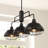 Antigone 3 - Light Oil Rubbed Bronze Kitchen Island Pendant