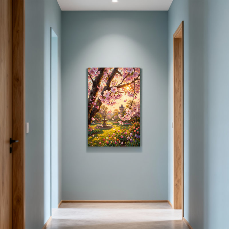 Arbre de fleurs de cerisier en fleurs, H 40 po x l 28 po
