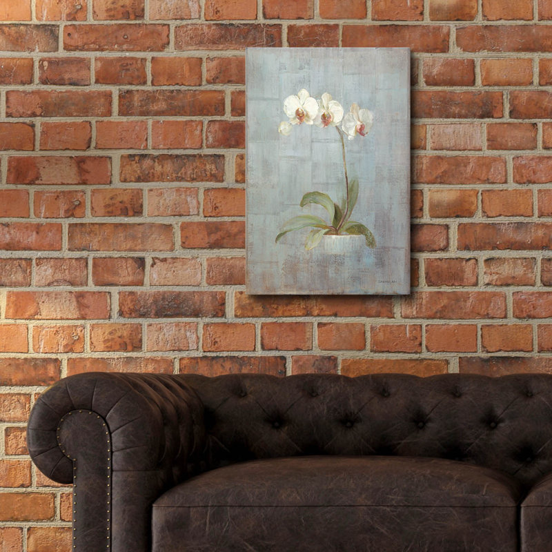  «Elegant Orchid 2» par Danhui Nai, art mural en verre acrylique, H 24 po x l 16 po