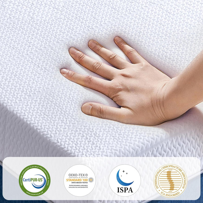 Matelas moyen 12 po Alwyn Home Weinert, Très grand