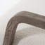 Wilber - Modern Off-white Fabric + Grey Wood Accent Chair