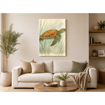 Seagrass Journey - Portrait, art mural sur toile