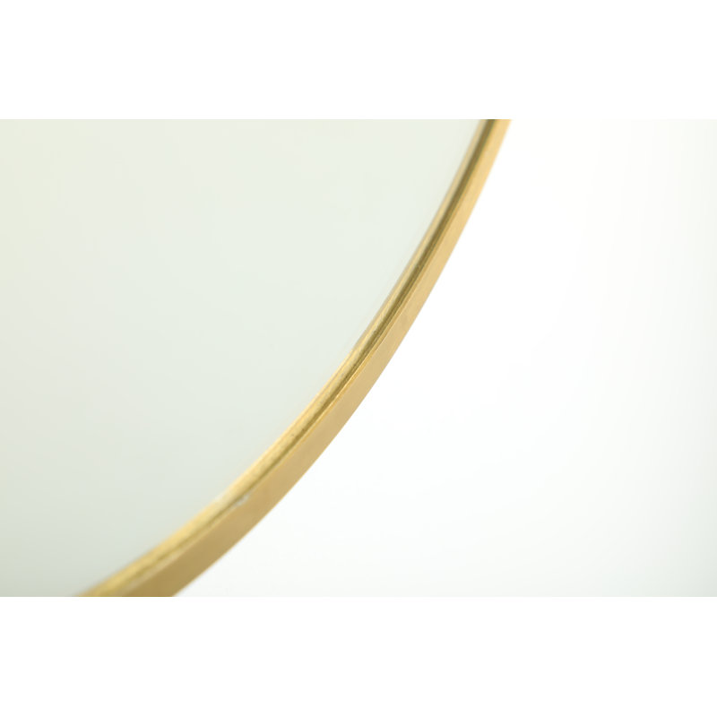 Rouillard Metal Round Mirror, 20" x 20", Gold