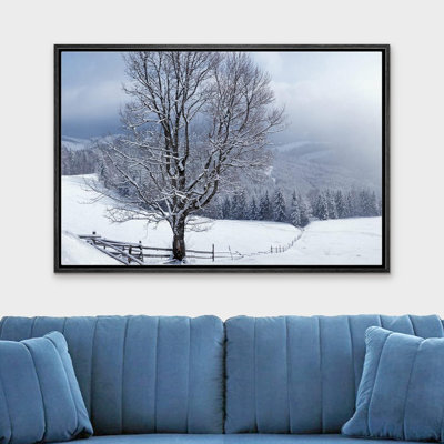 Beautiful Winter Landscape with Snow Covered Trees