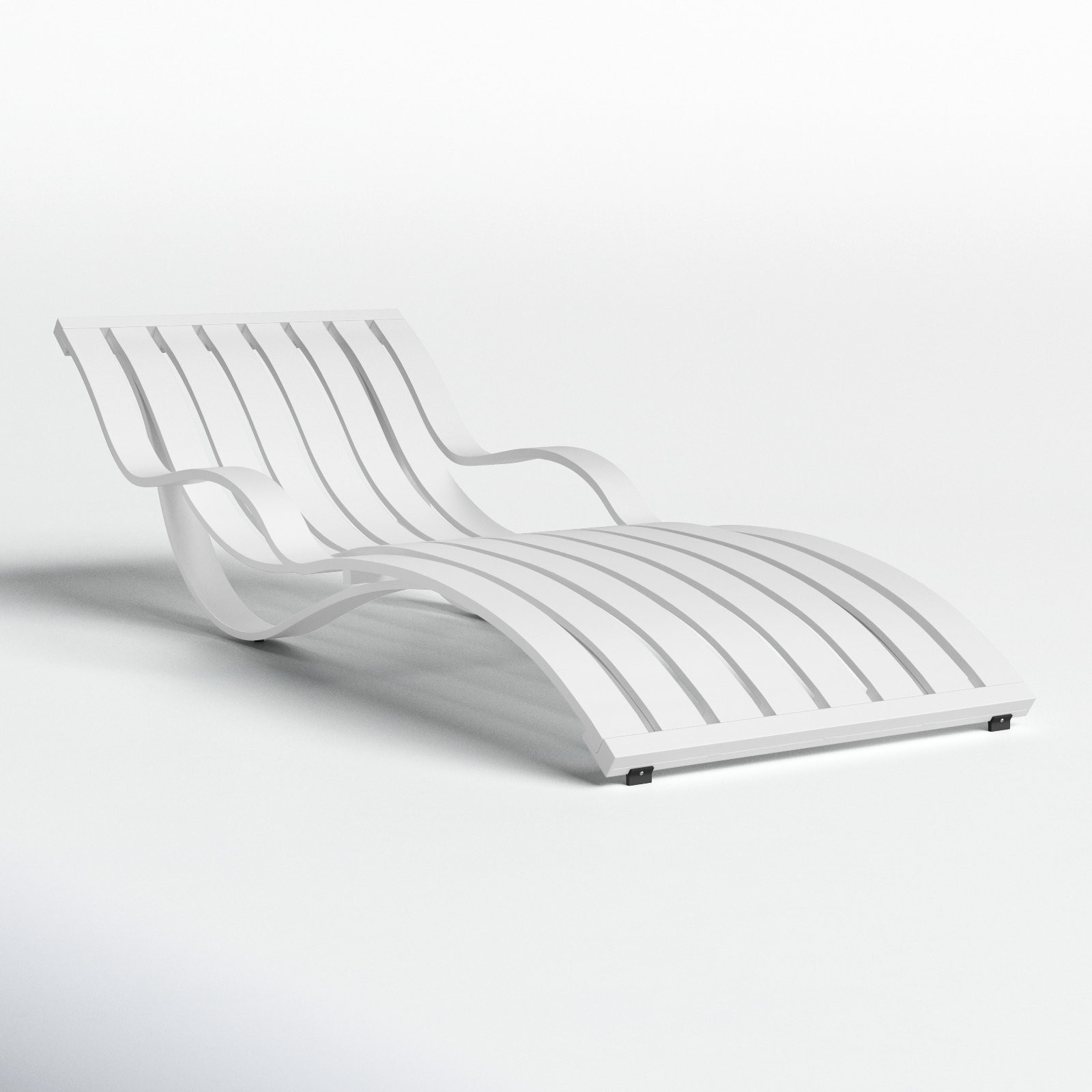 Hareton 79" Long Single Chaise, White