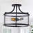 3-Light Matte Black Cylindrical Modern Iron Industrial Dimmable Ceiling Lamps