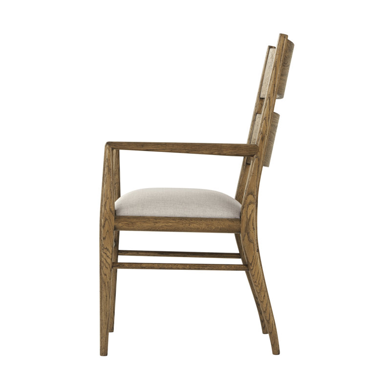 Nova 19.25'' H Upholstered Oak Armchair, Dawn