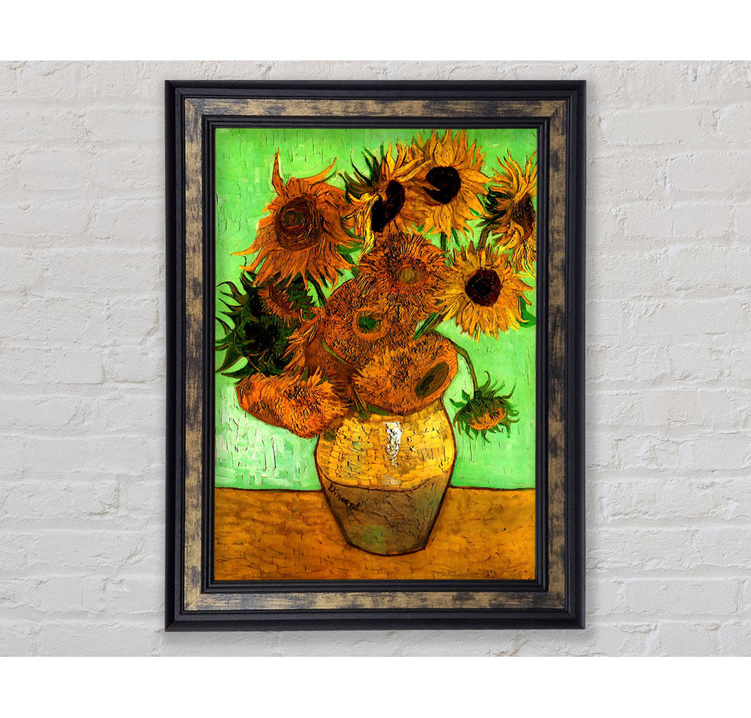 Van Gogh Stillleben Vase Mit Zwölf Sonnenblumen 2 - Druck