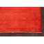 Tapis décoratif en laine rouge de conception unique 5 pi 7 po x 7 pi 9 po noué à la main New Age