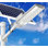 Réverbère solaire à DEL 6500k imperméable à l'eau à énergie solaire réverbère à énergie solaire 6000 Ma Super Bright 350 perles à DEL avec capteur de lumière solaire à intensité variable avec télécommande pour cour, garage, jardin