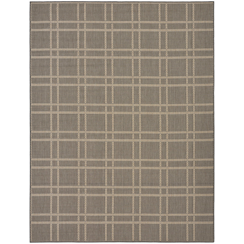 Alibay Rectangle Plaid Indoor / Outdoor Area Rug, Rectangle 22'10" x 30'6"