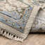 Tapis traditionnel ivoire / bleu clair Gowen-361189869