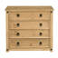 Corona Solid Wood 80 cm W Chest of 4 Drawers