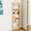 Bibliothèque à 6 niveaux derrière la porte Bibliothèque compacte en bois pour la chambre à coucher-465143152