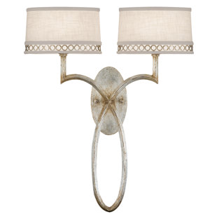 Allegretto Fabric Armed Sconce