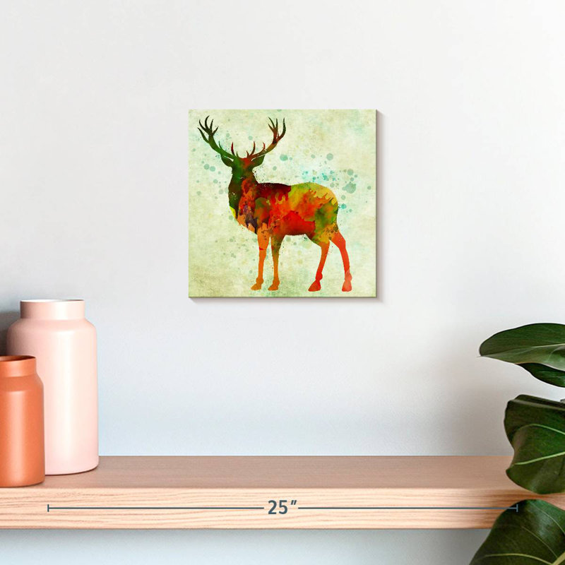 Brampt Deer Abstract, 10" H x 10" W