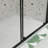 44"-48"W X 72"H Sliding Shower Door, 1/4" Tempered Glass, Matte Black Finish, Nano Easy Clean&Protective Film, Stainless Steel Handle, Install Method, Magnetic Closure, Leak Thought 44 - 48"W Door