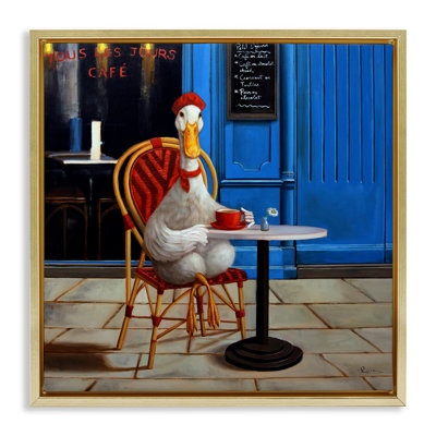 Cadre flottant tendance Duck at Cafe, design par Lucia Heffernan