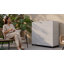 Armoire de rangement d'extérieur en forme de diamant 75 gallons avec 1 tablette PawsomePad-130604063