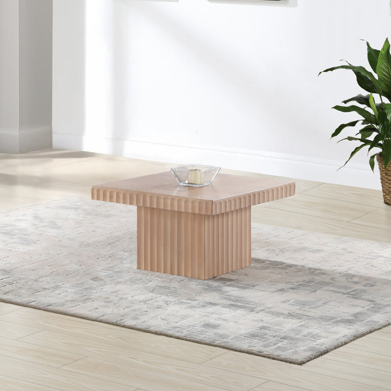 Table basse Fionntan, H 12 po x L 21 po x l 21 po, Naturel